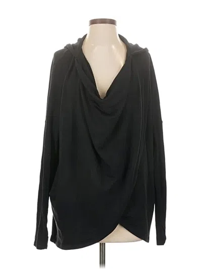 Pre-owned Athleta Cardigan Sweater In Black