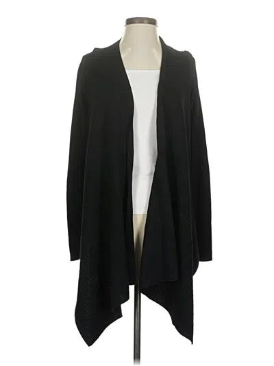 Pre-owned Athleta Cardigan Sweater In Black