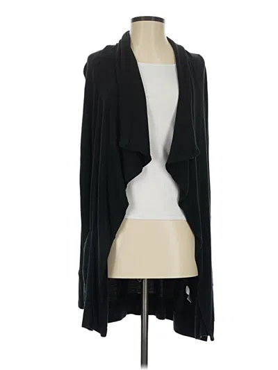 Pre-owned Athleta Cardigan Sweater In Black