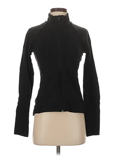 Pre-owned Athleta Cardigan Sweater In Black