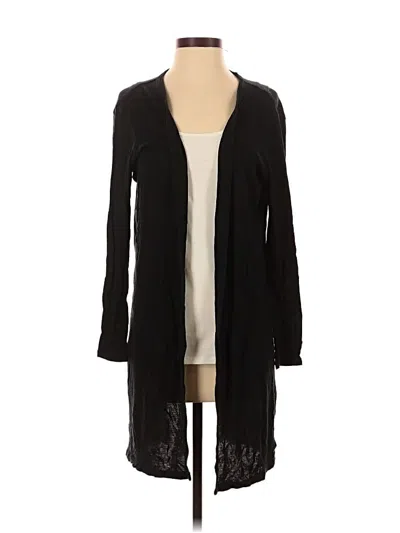 Pre-owned Athleta Cardigan Sweater In Black