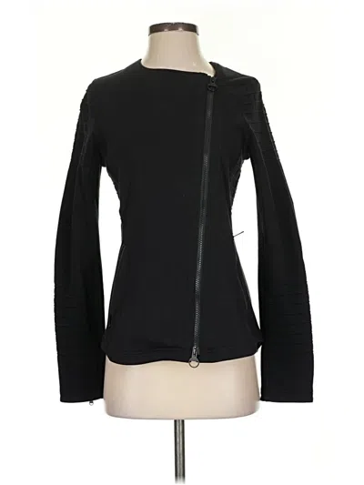 Pre-owned Athleta Cardigan Sweater In Black
