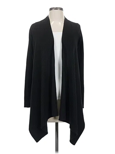 Pre-owned Athleta Cardigan Sweater In Black