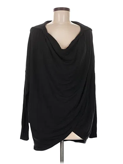 Pre-owned Athleta Cardigan Sweater In Black