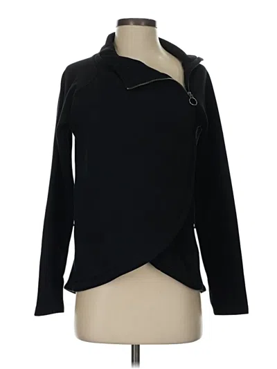 Pre-owned Athleta Cardigan Sweater In Black