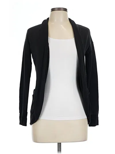 Pre-owned Athleta Cardigan Sweater In Black