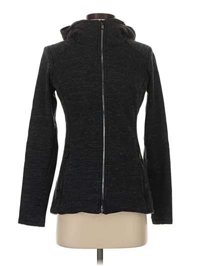 Pre-owned Athleta Cardigan Sweater In Black