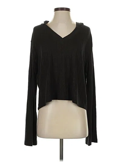 Pre-owned Athleta Cardigan Sweater In Black