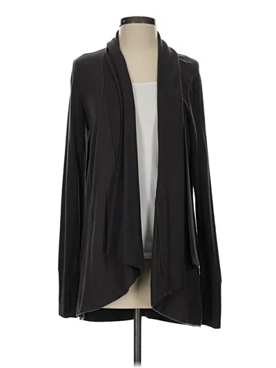 Pre-owned Athleta Cardigan Sweater In Black