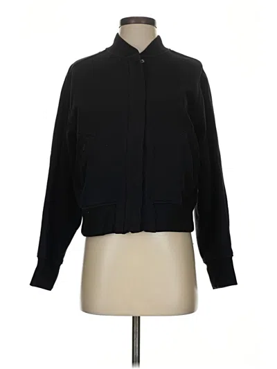 Pre-owned Athleta Cardigan Sweater In Black