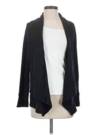 Pre-owned Athleta Cardigan Sweater In Black