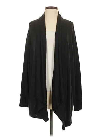 Pre-owned Athleta Cardigan Sweater In Black