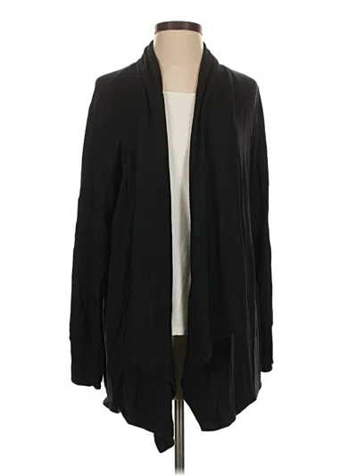 Pre-owned Athleta Cardigan Sweater In Black