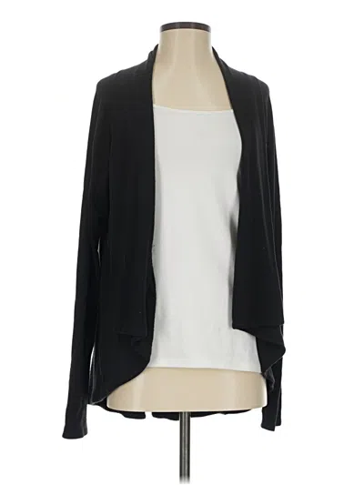 Pre-owned Athleta Cardigan Sweater In Black