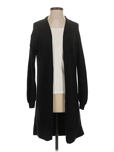 Pre-owned Athleta Cardigan Sweater In Black