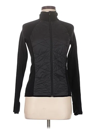 Pre-owned Athleta Cardigan Sweater In Black