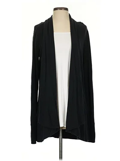Pre-owned Athleta Cardigan Sweater In Black
