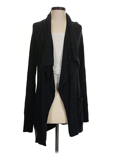 Pre-owned Athleta Cardigan Sweater In Black