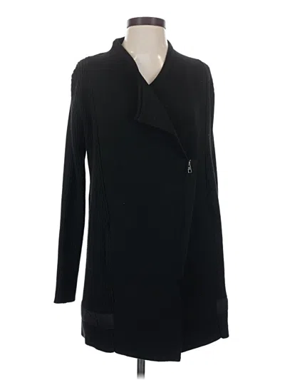 Pre-owned Athleta Cardigan Sweater In Black
