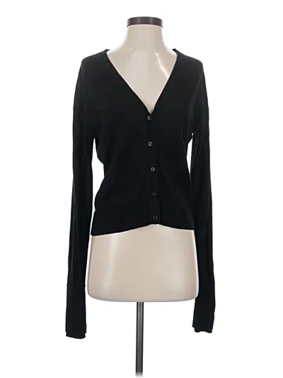 Pre-owned Athleta Cardigan Sweater In Black