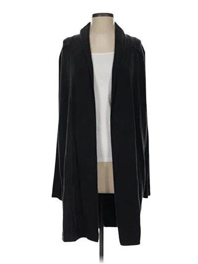 Pre-owned Athleta Cardigan Sweater In Black