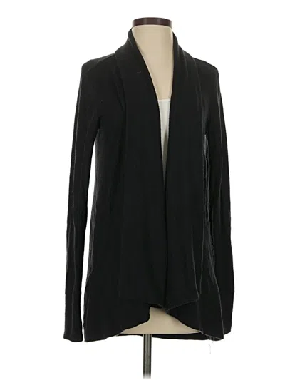 Pre-owned Athleta Cardigan Sweater In Black