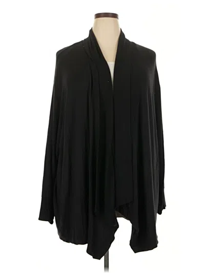 Pre-owned Athleta Cardigan Sweater In Black
