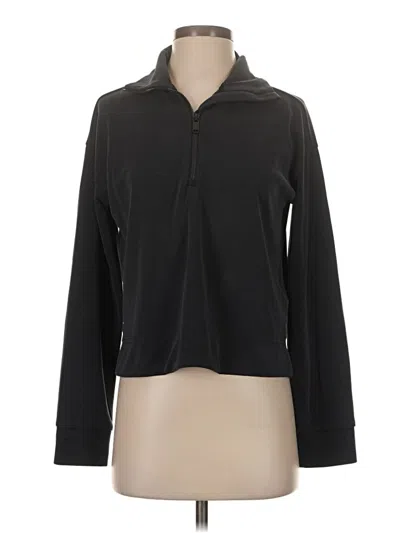 Pre-owned Athleta Cardigan Sweater In Black