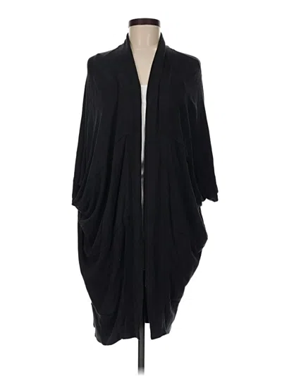 Pre-owned Athleta Cardigan Sweater In Black