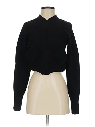 Pre-owned Athleta Cardigan Sweater In Black