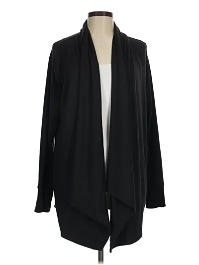 Pre-owned Athleta Cardigan Sweater In Black