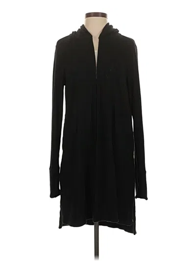 Pre-owned Athleta Cardigan Sweater In Black