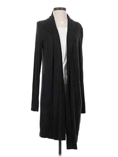 Pre-owned Athleta Cardigan Sweater In Black