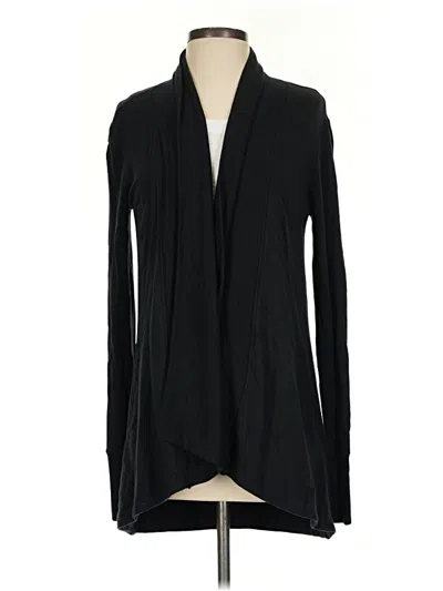 Pre-owned Athleta Cardigan Sweater In Black