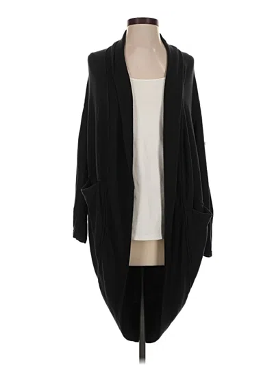 Pre-owned Athleta Cardigan Sweater In Black