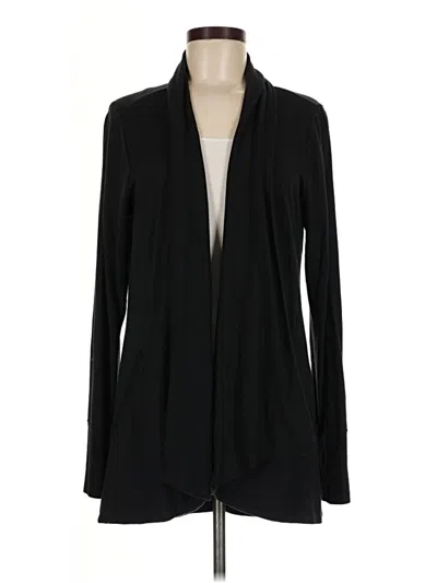 Pre-owned Athleta Cardigan Sweater In Black