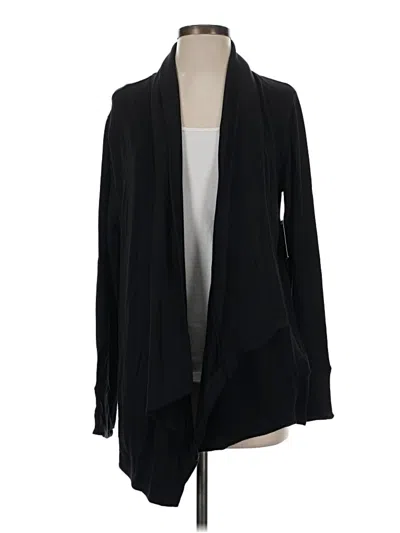 Pre-owned Athleta Cardigan Sweater In Black