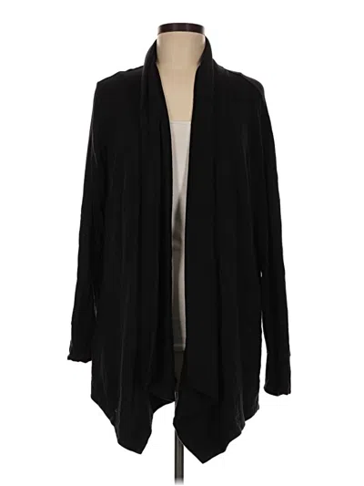 Pre-owned Athleta Cardigan Sweater In Black