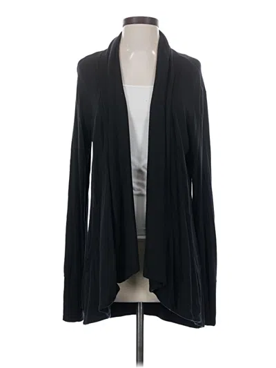 Pre-owned Athleta Cardigan Sweater In Black