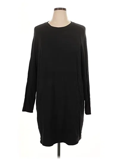 Pre-owned Athleta Cardigan Sweater In Black