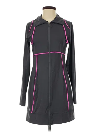 Pre-owned Athleta Cardigan Sweater In Black
