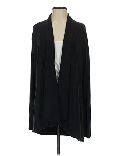 Pre-owned Athleta Cardigan Sweater In Black