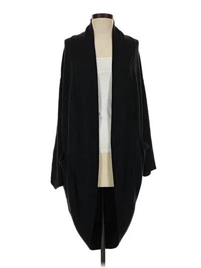Pre-owned Athleta Cardigan Sweater In Black