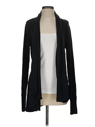 Pre-owned Athleta Cardigan Sweater In Black