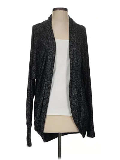 Pre-owned Athleta Cardigan Sweater In Black