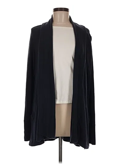 Pre-owned Athleta Cardigan Sweater In Black