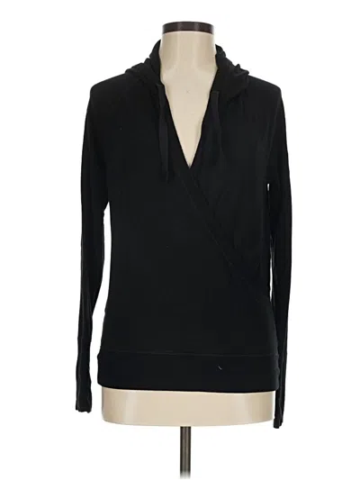 Pre-owned Athleta Cardigan Sweater In Black