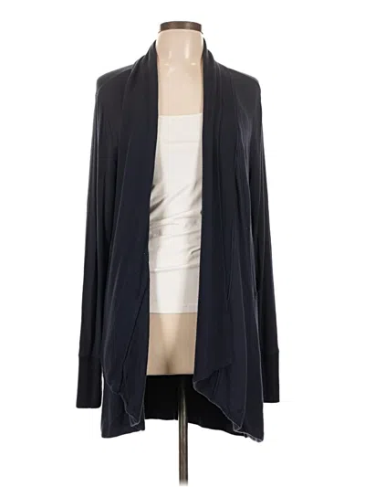 Pre-owned Athleta Cardigan Sweater In Black