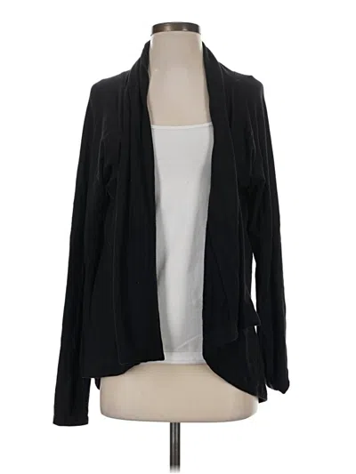 Pre-owned Athleta Cardigan Sweater In Black