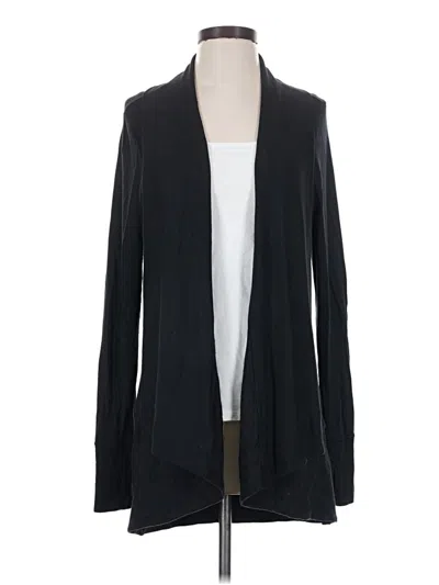 Pre-owned Athleta Cardigan Sweater In Black